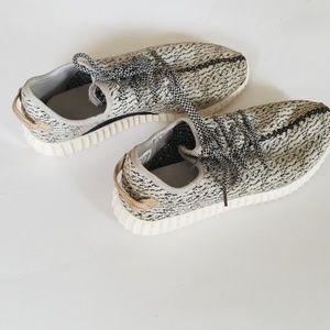 Boost black and white sneakers